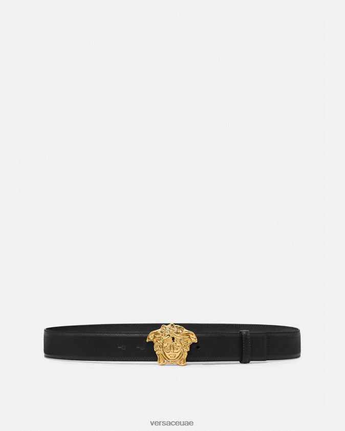 رجال حزام جلد لا ميدوسا Versace أسود 0FVD2J1620 مُكَمِّلات