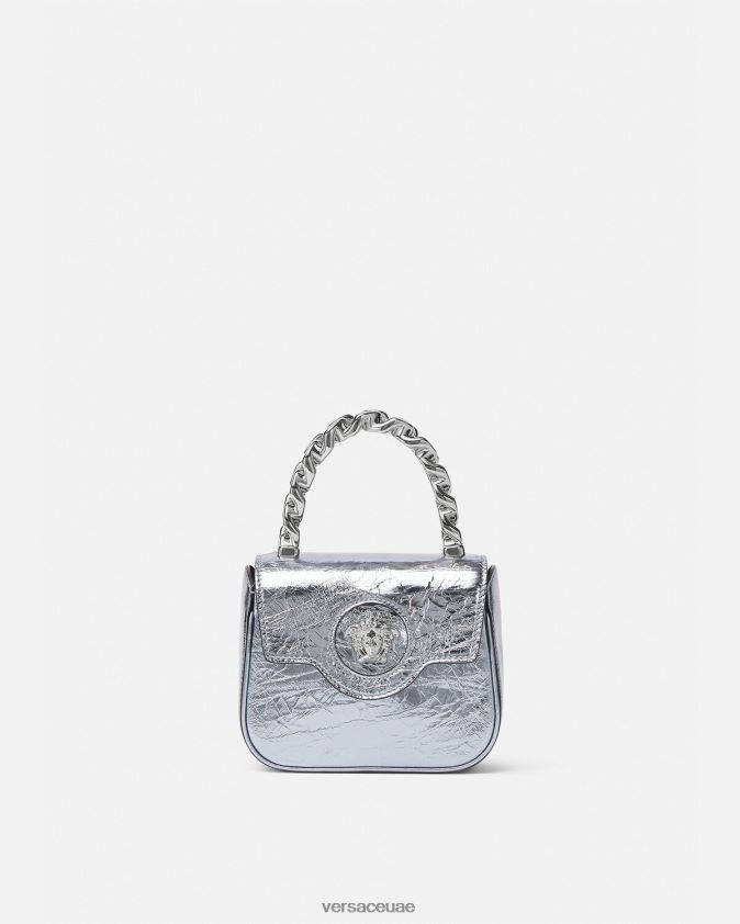 نحيف حقيبة لا ميدوسا ميتاليك صغيرة Versace أزرق فاتح 0FVD2J302 أكياس