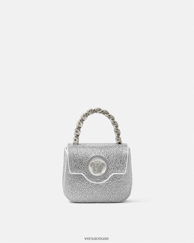 نحيف حقيبة كريستال لا ميدوسا صغيرة Versace أبيض 0FVD2J314 أكياس